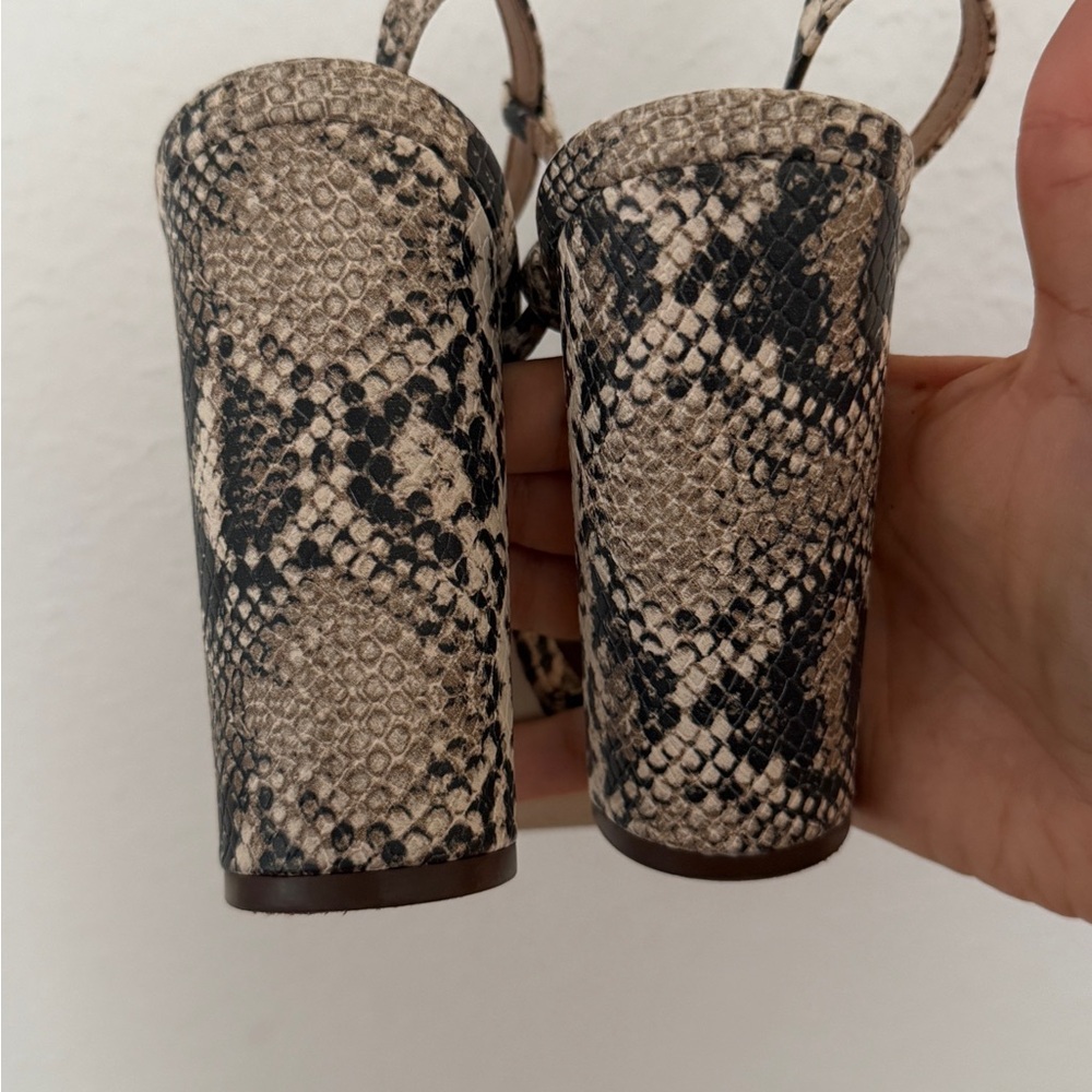 Call It Spring Snakeskin Sandals - Picture 2 of 4
